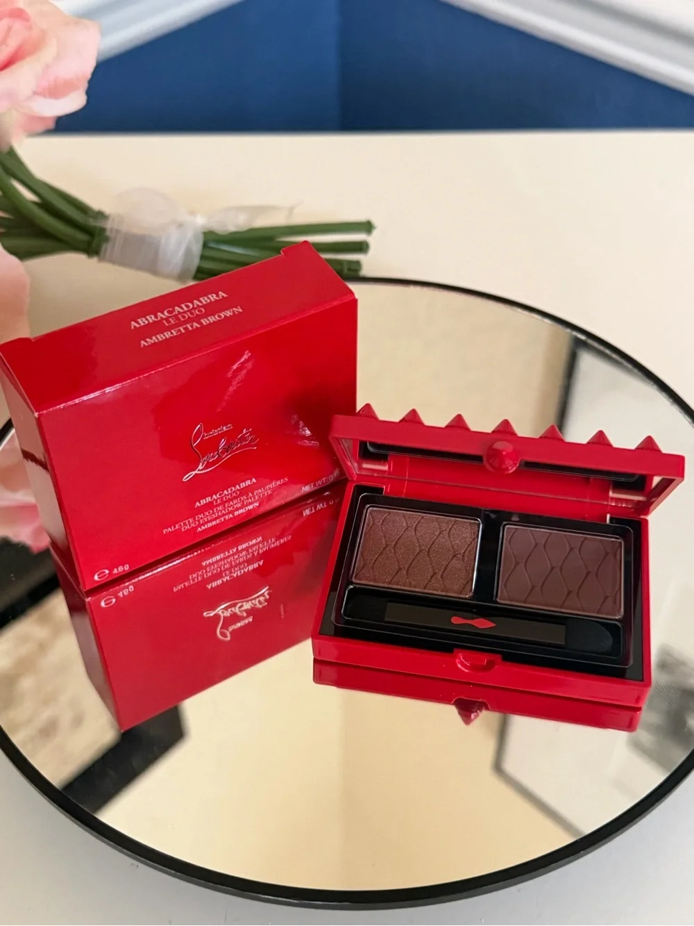 CHRISTIAN LOUBOUTIN Abracadabra Le Duo Ambretta Brown Eyeshadow Palette NIB